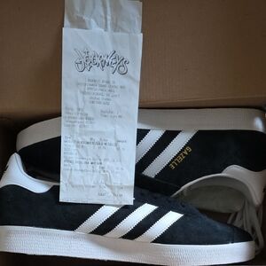 Adidas Gazelle Men's Black and White Sneakers